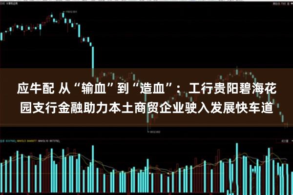 应牛配 从“输血”到“造血”：工行贵阳碧海花园支行金融助力本土商贸企业驶入发展快车道